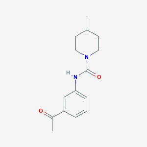 molecular formula C15H20N2O2 B497111 N-(3-acetylphenyl)-4-methyl-1-piperidinecarboxamide 