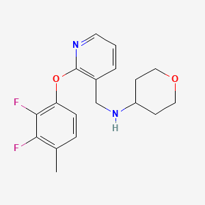 molecular formula C18H20F2N2O2 B4971117 N-{[2-(2,3-difluoro-4-methylphenoxy)-3-pyridinyl]methyl}tetrahydro-2H-pyran-4-amine 