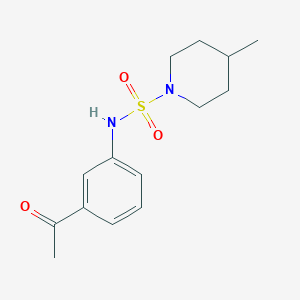 N-(3-acetylphenyl)-4-methylpiperidine-1-sulfonamide