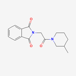 molecular formula C16H18N2O3 B4971127 2-[2-(3-methyl-1-piperidinyl)-2-oxoethyl]-1H-isoindole-1,3(2H)-dione 