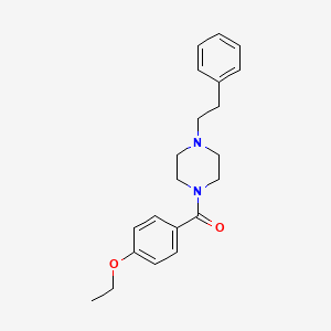 molecular formula C21H26N2O2 B4971171 1-(4-ethoxybenzoyl)-4-(2-phenylethyl)piperazine 