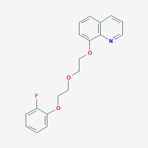 molecular formula C19H18FNO3 B4971208 8-{2-[2-(2-fluorophenoxy)ethoxy]ethoxy}quinoline 