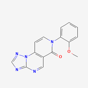 molecular formula C15H11N5O2 B4971392 7-(2-methoxyphenyl)pyrido[3,4-e][1,2,4]triazolo[1,5-a]pyrimidin-6(7H)-one 