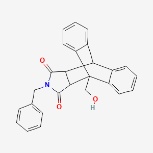 17-benzyl-1-(hydroxymethyl)-17-azapentacyclo[6.6.5.0~2,7~.0~9,14~.0~15,19~]nonadeca-2,4,6,9,11,13-hexaene-16,18-dione