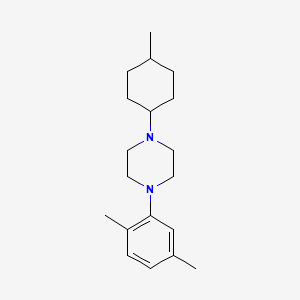 molecular formula C19H30N2 B4971425 1-(2,5-dimethylphenyl)-4-(4-methylcyclohexyl)piperazine 
