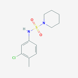 molecular formula C12H17ClN2O2S B497145 N-(3-chloro-4-methylphenyl)piperidine-1-sulfonamide CAS No. 847241-99-0