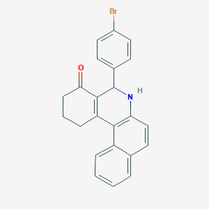 molecular formula C23H18BrNO B4971459 5-(4-bromophenyl)-2,3,5,6-tetrahydrobenzo[a]phenanthridin-4(1H)-one 