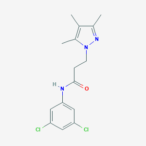 N-(3,5-dichlorophenyl)-3-(3,4,5-trimethyl-1H-pyrazol-1-yl)propanamide