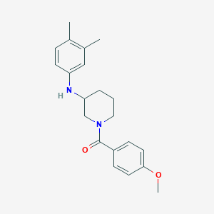molecular formula C21H26N2O2 B4971520 N-(3,4-dimethylphenyl)-1-(4-methoxybenzoyl)-3-piperidinamine 