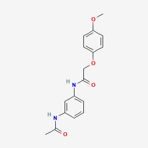 N-[3-(acetylamino)phenyl]-2-(4-methoxyphenoxy)acetamide
