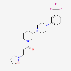 1-{1-[3-(2-isoxazolidinyl)propanoyl]-3-piperidinyl}-4-[3-(trifluoromethyl)phenyl]piperazine