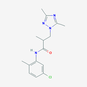 N-(5-chloro-2-methylphenyl)-3-(3,5-dimethyl-1H-1,2,4-triazol-1-yl)-2-methylpropanamide