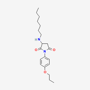 3-(heptylamino)-1-(4-propoxyphenyl)-2,5-pyrrolidinedione