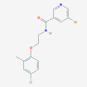 molecular formula C15H14BrClN2O2 B4971631 5-bromo-N-[2-(4-chloro-2-methylphenoxy)ethyl]nicotinamide 
