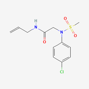 molecular formula C12H15ClN2O3S B4971656 Cambridge id 6235025 CAS No. 6235-02-5