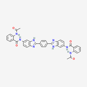 N,N'-[1,4-phenylenebis(1H-benzimidazole-2,6-diyl)]bis[2-(acetylamino)benzamide]