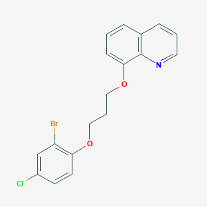 8-[3-(2-bromo-4-chlorophenoxy)propoxy]quinoline