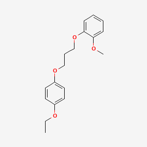 molecular formula C18H22O4 B4971751 1-[3-(4-ethoxyphenoxy)propoxy]-2-methoxybenzene 