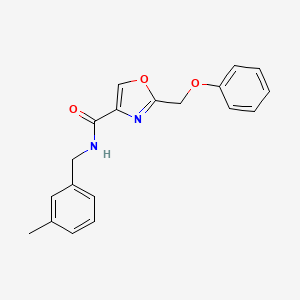 molecular formula C19H18N2O3 B4971765 N-(3-methylbenzyl)-2-(phenoxymethyl)-1,3-oxazole-4-carboxamide 