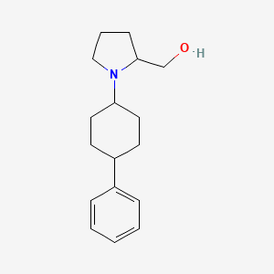 molecular formula C17H25NO B4971794 [1-(4-phenylcyclohexyl)-2-pyrrolidinyl]methanol 
