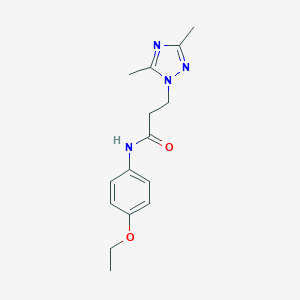 3-(3,5-dimethyl-1H-1,2,4-triazol-1-yl)-N-(4-ethoxyphenyl)propanamide