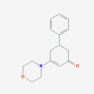 molecular formula C16H19NO2 B4971866 3-(4-morpholinyl)-5-phenyl-2-cyclohexen-1-one 