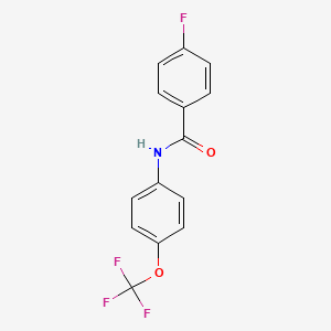 molecular formula C14H9F4NO2 B4971875 4-氟代-N-[4-(三氟甲氧基)苯基]苯甲酰胺 