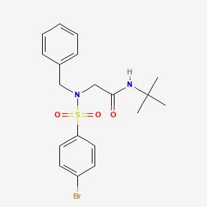 molecular formula C19H23BrN2O3S B4971882 N~2~-benzyl-N~2~-[(4-bromophenyl)sulfonyl]-N~1~-(tert-butyl)glycinamide 
