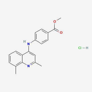 methyl 4-[(2,8-dimethyl-4-quinolinyl)amino]benzoate hydrochloride