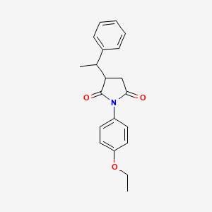 molecular formula C20H21NO3 B4971886 1-(4-ethoxyphenyl)-3-(1-phenylethyl)-2,5-pyrrolidinedione CAS No. 5739-06-0