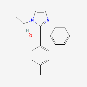 molecular formula C19H20N2O B4971925 (1-ethyl-1H-imidazol-2-yl)(4-methylphenyl)phenylmethanol 