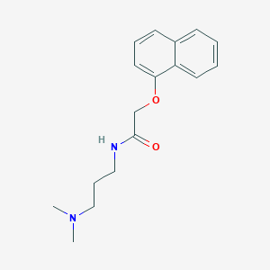molecular formula C17H22N2O2 B4971957 N-[3-(dimethylamino)propyl]-2-(1-naphthyloxy)acetamide 
