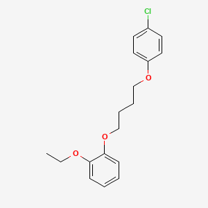 molecular formula C18H21ClO3 B4971958 1-[4-(4-chlorophenoxy)butoxy]-2-ethoxybenzene 