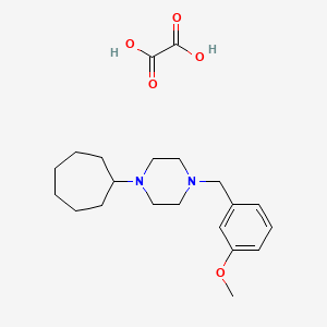 molecular formula C21H32N2O5 B4971973 1-cycloheptyl-4-(3-methoxybenzyl)piperazine oxalate 