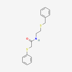 N-[2-(benzylthio)ethyl]-2-(phenylthio)acetamide