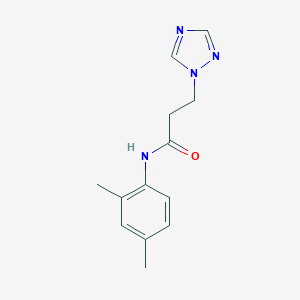 molecular formula C13H16N4O B497201 N-(2,4-dimethylphenyl)-3-(1H-1,2,4-triazol-1-yl)propanamide CAS No. 927640-25-3