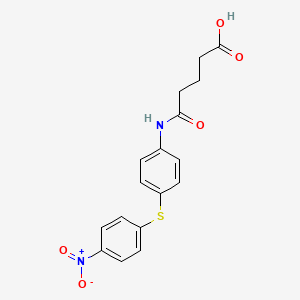 5-({4-[(4-nitrophenyl)thio]phenyl}amino)-5-oxopentanoic acid