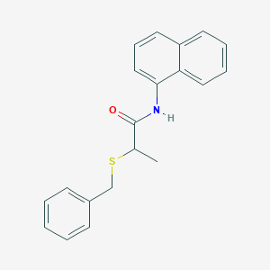 2-(benzylthio)-N-1-naphthylpropanamide