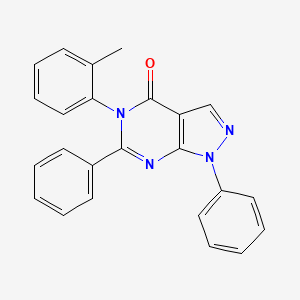 5-(2-methylphenyl)-1,6-diphenyl-1,5-dihydro-4H-pyrazolo[3,4-d]pyrimidin-4-one