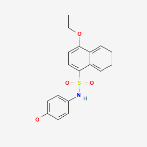 4-ethoxy-N-(4-methoxyphenyl)-1-naphthalenesulfonamide