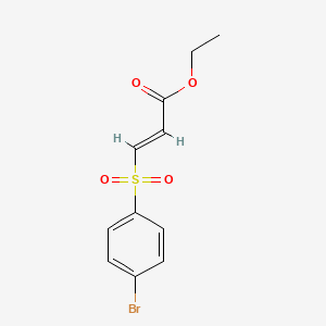 molecular formula C11H11BrO4S B4972081 ethyl 3-[(4-bromophenyl)sulfonyl]acrylate 