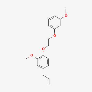 molecular formula C19H22O4 B4972086 4-allyl-2-methoxy-1-[2-(3-methoxyphenoxy)ethoxy]benzene 