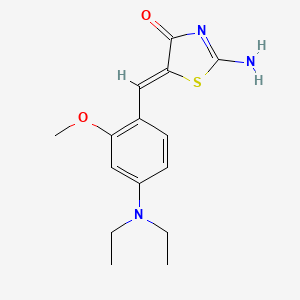 5-[4-(diethylamino)-2-methoxybenzylidene]-2-imino-1,3-thiazolidin-4-one