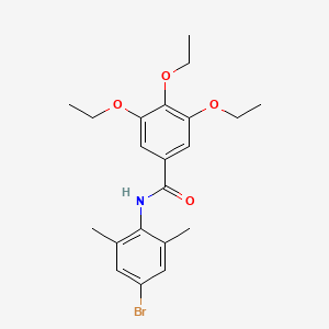 molecular formula C21H26BrNO4 B4972133 N-(4-bromo-2,6-dimethylphenyl)-3,4,5-triethoxybenzamide 
