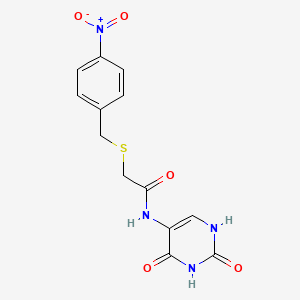 N-(2,4-dioxo-1,2,3,4-tetrahydro-5-pyrimidinyl)-2-[(4-nitrobenzyl)thio]acetamide