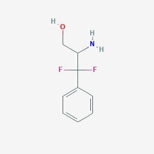 molecular formula C9H11F2NO B049722 2-氨基-3,3-二氟-3-苯基丙醇 CAS No. 75456-80-3