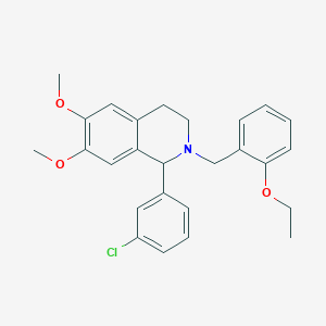 1-(3-chlorophenyl)-2-(2-ethoxybenzyl)-6,7-dimethoxy-1,2,3,4-tetrahydroisoquinoline