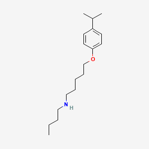 molecular formula C18H31NO B4972231 N-butyl-5-(4-isopropylphenoxy)-1-pentanamine 