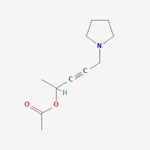 1-methyl-4-(1-pyrrolidinyl)-2-butyn-1-yl acetate