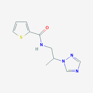 molecular formula C10H12N4OS B497227 N-[2-(1H-1,2,4-triazol-1-yl)propyl]-2-thiophenecarboxamide 